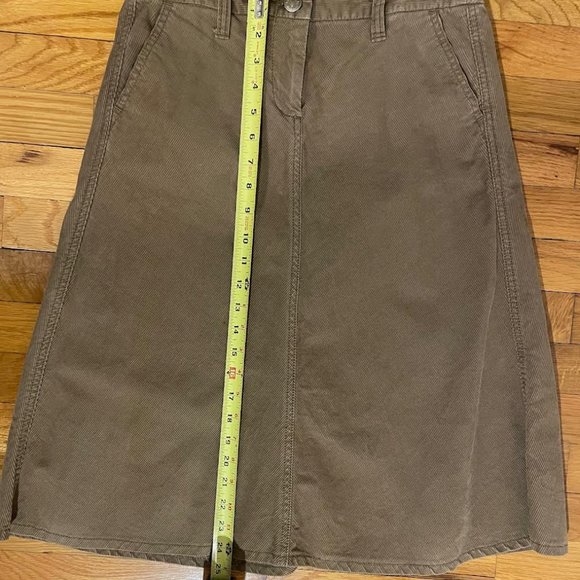 J. Crew Corduroy Skirt, Brown, size 0, A-line, Knee length - Picture 7 of 13